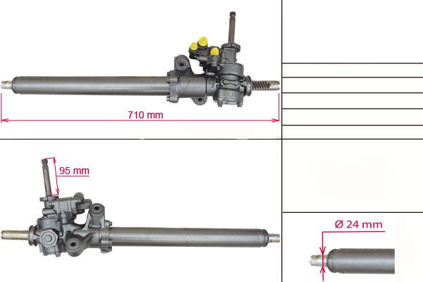 Рулевая рейка ACURA Integra 1983-1991,  Honda Civic V  1991-1995, R0001