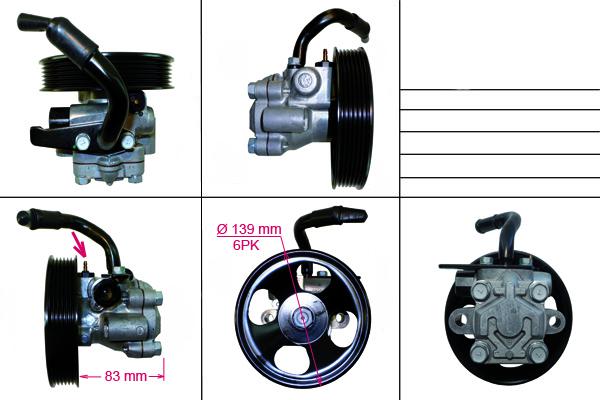 Насос Hyundai Coupe  2001-2006,  Hyundai Santa Fe  2001-2006,  Hyundai Sonata IV  1998-2004, N0399