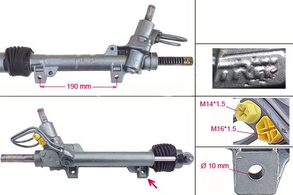 Рулевая рейка Citroen Berlingo  1996-1998,  Citroen Berlingo  1998-2002,  Citroen Berlingo  2002-2008, R0403