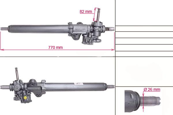 Рулевая рейка Honda CRX  1992-1998,  Honda Civic I,II,III  1983-1995,  Honda Civic IV  1991-1995, R0709