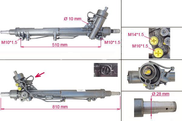 Рулевая рейка AUDI A6 / A6 Avant  1997-2004,  AUDI Allroad  2000-2005, R0073