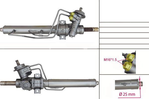 Рулевая рейка KIA Mentor ,  KIA Sephia  1997-2001,  KIA Shuma  1996-2001, R0986